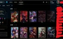 Conta League of Legends Unranked, 231 skins, 67 Legado, 4Ult