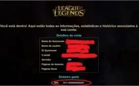 Conta League of Legends Unranked, 231 skins, 67 Legado, 4Ult