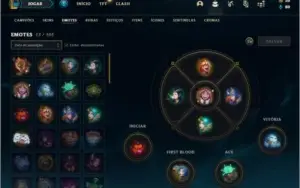 Conta bronze 1 com 14 skins e 34 champs