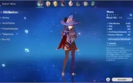 Genshin Impact AR 15 Mona + Espada Celestial