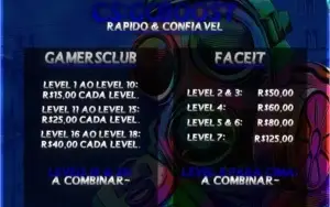 Boost de patente csgo/ boost de level gc/ faceit