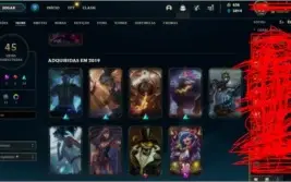Conta LOL Bronze 2 com 45 skins lindas