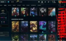 Conta LOL Bronze 2 com 45 skins lindas