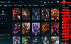 Conta LOL Bronze 2 com 45 skins lindas
