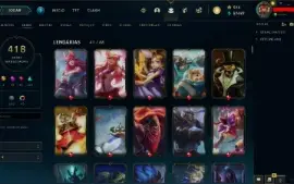 Conta Antiga Lol C/ Ryze Triunfante + Valorant + Tft + Lor