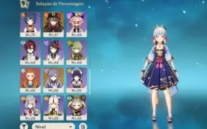 Conta ayaka+xiao C1+yae miko+venti C1+baal+hutao mais 9 5*