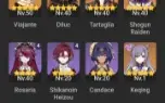 AR42 - Childe, Raiden, Keqing e Diluc