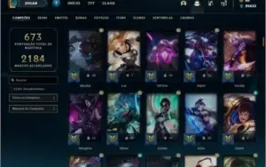 Conta LEVEL 795 com TODOS OS CHAMPS e 123 skins