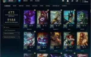 Conta LEVEL 795 com TODOS OS CHAMPS e 123 skins