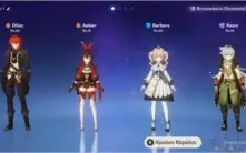 Conta F2P genshin Impact AR26 DILUC+RAZOR