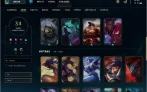 Vendo conta 70 champ e 34 skins!!!