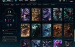 Vendo conta 70 champ e 34 skins!!!