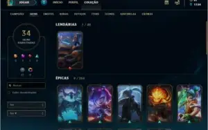 Vendo conta 70 champ e 34 skins!!!