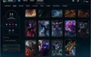 Vendo conta 70 champ e 34 skins!!!