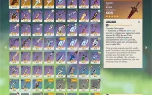 Conta level 56, Zhong, Xiao, Venti, kazuha e muito mais