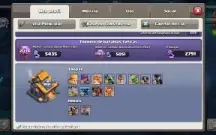 Clash of Clans CV 16 Semi FULL + CLÃ LEVEL 21