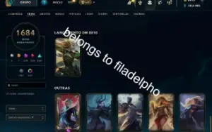 1684 Skins+Ahri VIP + Skins Raras(Pax, Silver Kayle, etc)