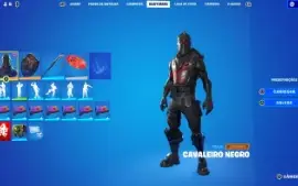 Conta com Cavaleiro Negro, Skins Raras, Danças Raras e ma
