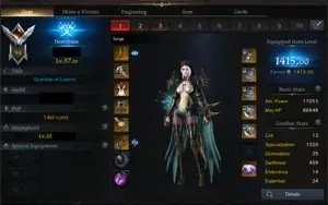 Conta Lost Ark Deathblade 1415 Server Kazeros +5 Alt T3