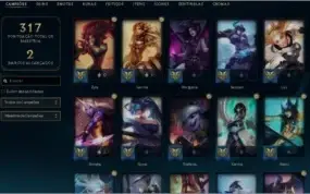Vendo conta LOL, lvl 323, tier ouro season passada
