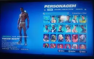 Conta Fortnite Com Travis Scott E Salve O Mundo Antigo