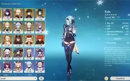 Baal + Cortador de Grama, Ayaka + Bis + Yoimiya + Bis + ...