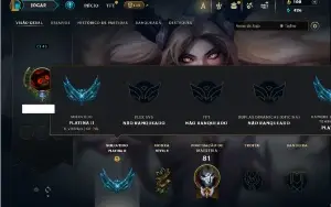 Platina 2 com 50 Champs e 13 Skins
