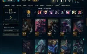 Platina 2 com 50 Champs e 13 Skins