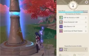AR 46 - Shogun Raiden, Diluc, Keqing e Jean