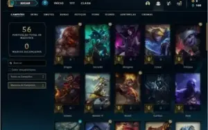 Conta ouro 4 com 41 champs e 8 skins (1 ultimate)