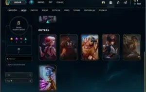 Conta ouro 4 com 41 champs e 8 skins (1 ultimate)