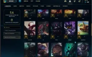 Conta ouro 4 com 41 champs e 8 skins (1 ultimate)