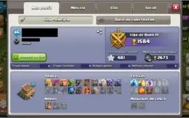 clash os clans cv 8 quase full