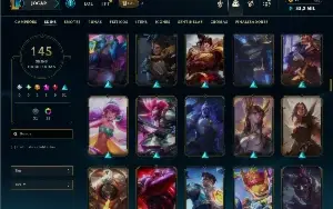 Unranked com 150 Champs e 145 Skins ( MAIN TOP )