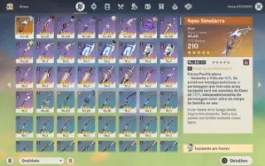 Conta com Hutao+Ganyu+Yelan(+Bis)+Kazuha ar 39
