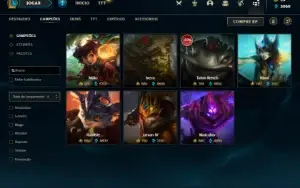 Conta de Lol Plat 3 +100 skins 1 ultimate 2 misticas 8 lenda