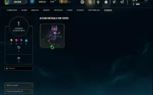 Unranked com 27 Champs e 4 Skins