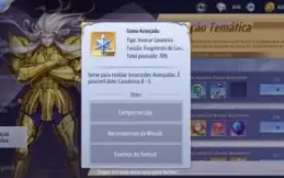 Conta Saint Seiya A33 - Lv65 (REPARO do ODISSEU & 700 Gemas)