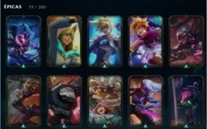 Conta LvL 226 Platina IV  Solo/Duo + 126 Campeões + 61 Skins