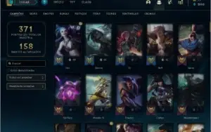 Conta lol com muitas skins