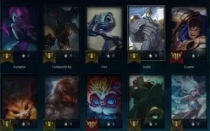 conta  lol com 86 skin