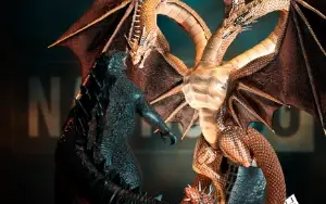 Diorama Godzilla vs Ghidorah stl