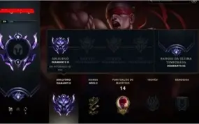 Conta de League of Legends - Smurf - D2/ (d3 s9) ÓTIMO MMR