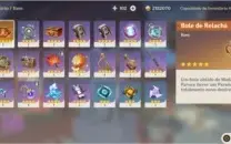CONTA GENSHIN 10 PERSONAGENS 5* 4 ARMAS 5* DUAS ARMAS DO PAS