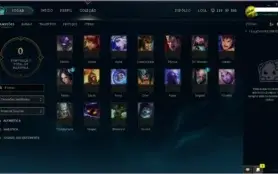 Conta league of legends 18 campeões 2 skins 2 runepages