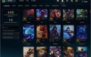 CONTA LOL 308 SKIN(3 ULTIMATE, 3 MISTICA) ALL CHAMP E RUNAS