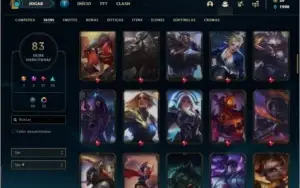 Conta ouro 4 com 91 champs e 83 skins ( 2 Prestigios )