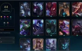 CONTA LOL 44 SKINS 124 CHAMPS LVL 285