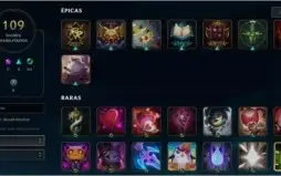 CONTA LOL 44 SKINS 124 CHAMPS LVL 285