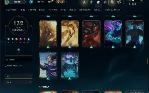 Unranked com 95 Champs e 132 Skins ( JG / TOP / ADC )